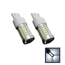 2pcs T20 6000K White 7443 5630 33SMD LED Dome Map Car Backup Reverse Light Bulb