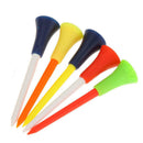 20pcs Multi Color Plastic Golf Tees 83mm Durable rubber cushion top Golf T TFL