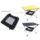 Portable Outdoor Folding Table Storage Hanging Net Bag Basket Picnic Table  U9M6