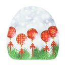 3pcs Christmas Red Ball Toilet Seat Cover Bathroom Mat Non-slip Carpet Mat