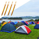 12Pcs Trip Tent Peg Ground Nail Stakes Tent Nail Pegs Stakes With Rope Cam YQD
