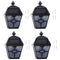 4 Pcs Solar Powered Outdoor Garden Fence Wall Light LED Outdoor Garden Lamp