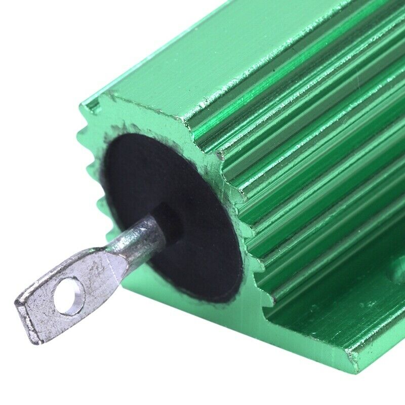 Chassis Mounted 100W 2 Ohm 5% Aluminum Case Wirewound Resistor Green P2R1