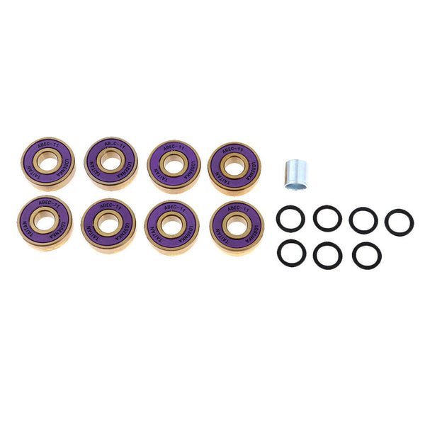High Quality 8Pcs Titanium ABEC 11 Bearings With Spaces For Skateboards