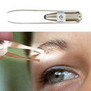 Eyebrow Tweezer HairRemoval Eyelash& Light StainlessSteel Makeup Supply Twe A9G6