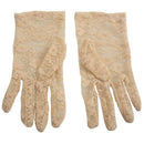 New Elegant Ladies Short Lace Gloves Costume, Available in Beige