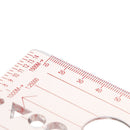1pc Camping Compass Baseplate Ruler Map Scale Compass Race Hiking Compass BX