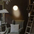 USB Round Smart LED Night Light Body Infrared Sensor Bedrooom Cabinet Lamp