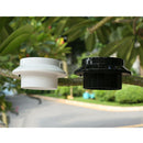 Solar Powered Yard Wall LED Light Fence Wall Lamp White Light White ABS Modern