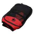 Claw Print Foldable Pet Cat Dog Tent House Safe Guard Playpen Fence (Red) A