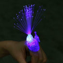 Peacock Shape Finger Light Colorful LED Light-up Rings Party Kids