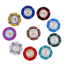 10pcs Clay Chips Games Coins Board Games Props Casino Style Games Party Bar