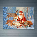 Christmas Santa Deer DIY 5D Full Diamond Painting Embroidery Cross Stitch K