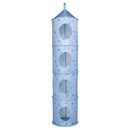 4-Tier Oxford Fabric Collapsible Hanging Closet Organizer Toys Organizer Gl