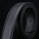 Men's Leather Belt Headless Double-sided Lychee strip Automatic Buckle WaistbJï¼W