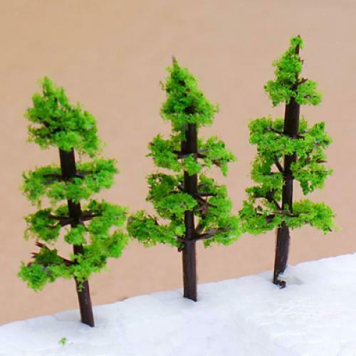 100 Fir Tree Models for Park Train Railway Landscape Layout 1:160 to 1:220 Scale