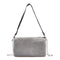 Rhinestone Women Messenger Bag Chain Party Clutch Shoulder Handbag (White)