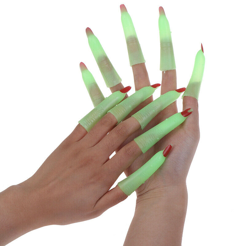 Halloween Finger Zombie Witch Costume Party Supplies Props Luminous False N z Kw