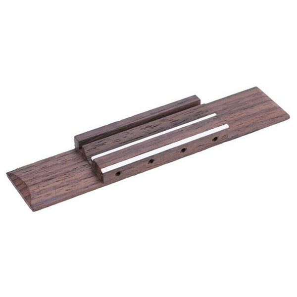Ukulele Rosewood Bridge,Rosewood Saddle Thru Guitar Bridge 4 String Rosewoo