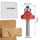 5Pcs 1/4Inch Shank Corner Round Over Router Bit with Bearing Cleaning Flush
