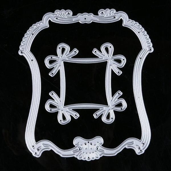 1 Set Bowknot Lace Pattern Emboss Cutting Dies Stencil for Scrapbooking DIY #gib