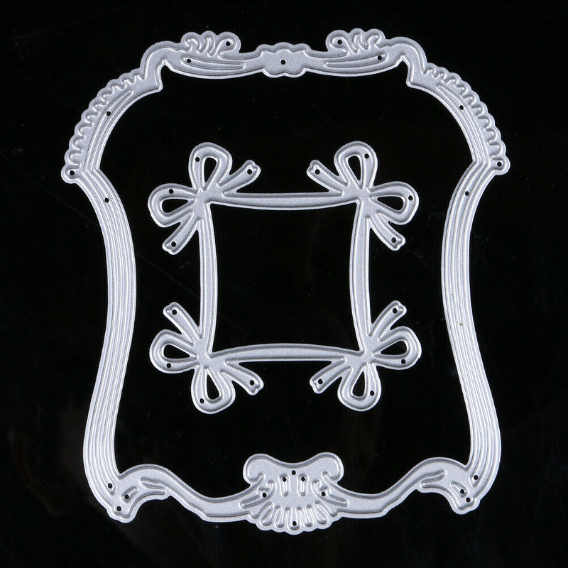 1 Set Bowknot Lace Pattern Emboss Cutting Dies Stencil for Scrapbooking DIY