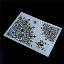 flower layering stencils for walls painting scrapbook stamp album decorative PES