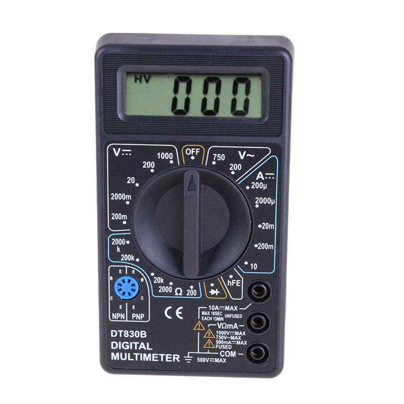 DT-830B LCD Digital Multimeter AC/DC 750/1000V Amp Volt Ohm Tester Meter
