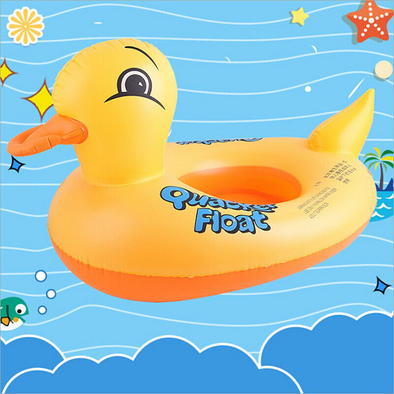 Duck Float Kids Inflatable Baby Toddler Swimming Swim Seat Pool Animal Ring ME