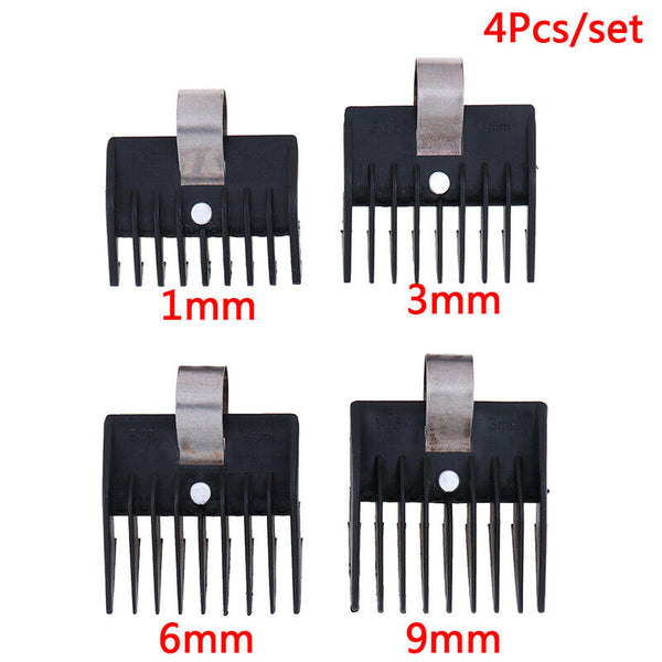 4x/Set Universal Hook Limit Comb Trimmer Clipper Attachment Guide Comb Barber FT