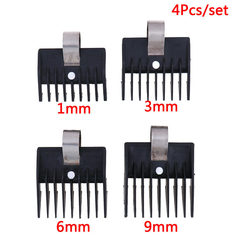 4x/Set Universal Hook Limit Comb Trimmer Clipper Attachment Guide Comb Barber FT