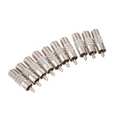 10 Pieces Coaxial TV Cable F-Type Female To RCA Male Plug
