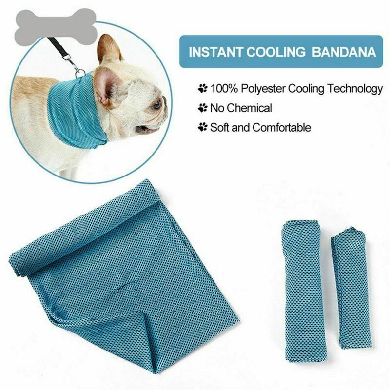 Dog Cooling Bandana, Dog Pet Cooling Collar for Summer, Instant Cooling Dog