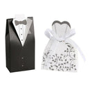 50 pairs dragee Box black groom + white bride for Wedding