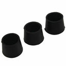 Rubber Furniture Crutch Feet Stool Chair Leg Tip Pad 12Pcs Black