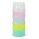 Portable Baby food storage Milk Food Powder Container Bottle Container 4 Layer