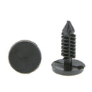 50Pcs 20413107 Plastic Rivets Fastener Push Clips Black For Car Auto  BLK