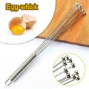 Egg Whisk Blender Stirrer Mixer Kitchen Tool Eggbeater with Ball Stainless A9R5