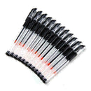 12 Pcs Gel Ink Ballpoint Pen Black Ink Set Stationery Gift 100% Official ~ U0Q6