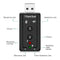 7.1 External PC USB Sound Card 3.5mm AUX Headphone Microphone Audio Adapter