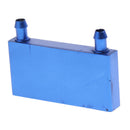 Aluminum Water Cooling Block 40x80mm Liquid Water Cooler CPU Radiator 2P