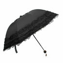 Women's Princess Dome/Birdcage Sun/Rain Folding Umbrella For Wedding Lace T