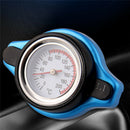 Universal Car Thermost Radiator Cap Cover & Water Temp Gauge Meter 1.1Bar  3C