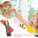 12 Colors Solid Watercolor Paint Set Kids Art Drawing Water Color Pigment A
