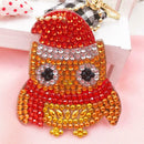 4pcs DIY Full Drill Special Shaped Diamond Painting Cute Animal Key Chain