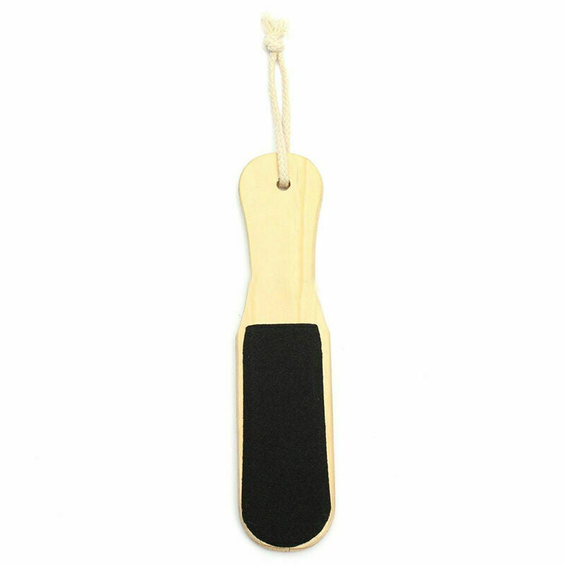 Double Sided Wooden Foot File Callus Rough Hard Skin Pro Tools Uwwj Remover C7N9