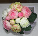 Artificial 13-Head Jasmine Silk Flowers Leaf Wedding Photography Craft Pink