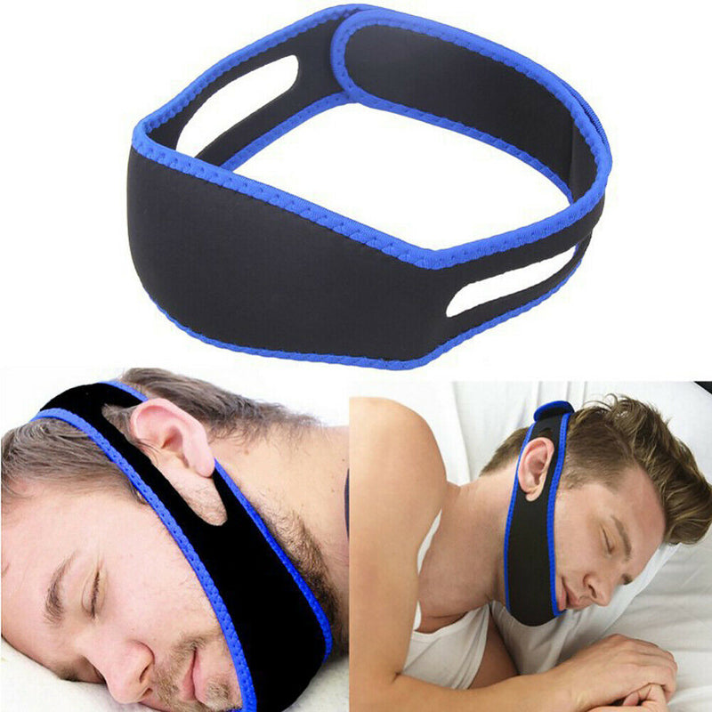 Anti Snore Stop Snoring Chin Strap Apnea Belt Jaw Solution Sleep Support Belt