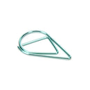 Office Decor Metal water drop shape Paper clip 10pcs Bookmarks Clips golden OZ