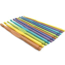 12pcs 2-10mm Plastic Crochet Hooks Kit Knitting Needles Yarn Weave Craft To V2K7